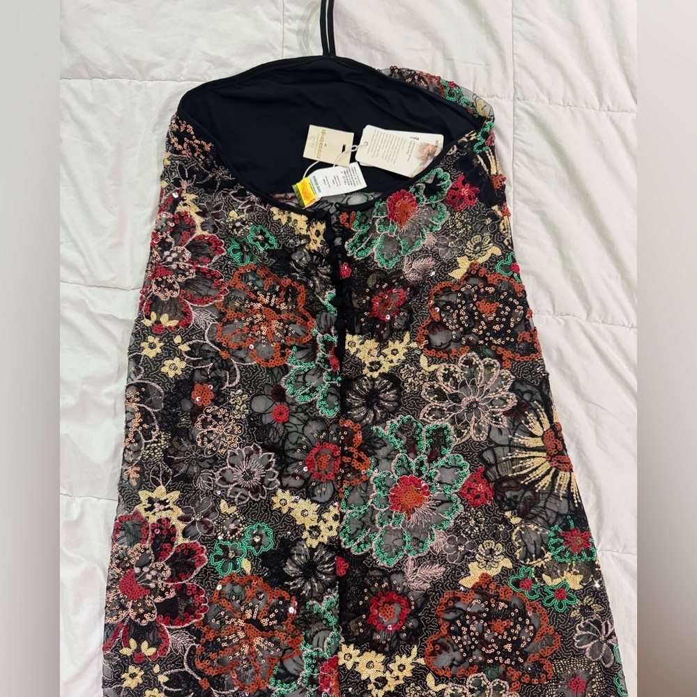 NEW WITH TAGS AGUA BENDITA SARI HALTER MAXI DRESS - Picture 9 of 9